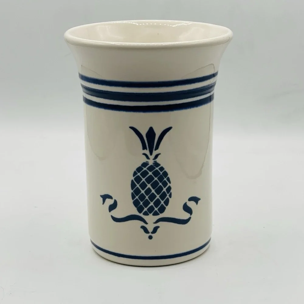 Pfaltzgraff Pineapple Utensils Crock 6 inches Spectrum marketing limited USA